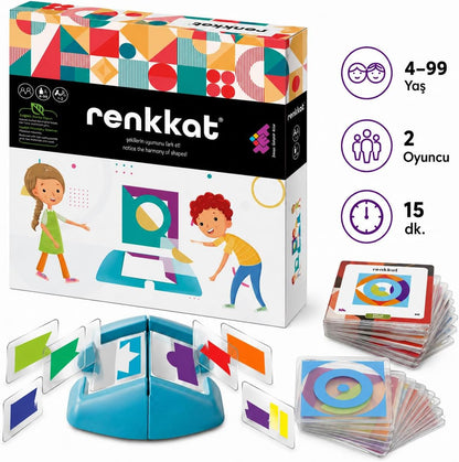 Zet Zeka RENKKAT (Tek Kişilik) Dikkat, Oyunu 4+ Yaş 1 Oyuncu