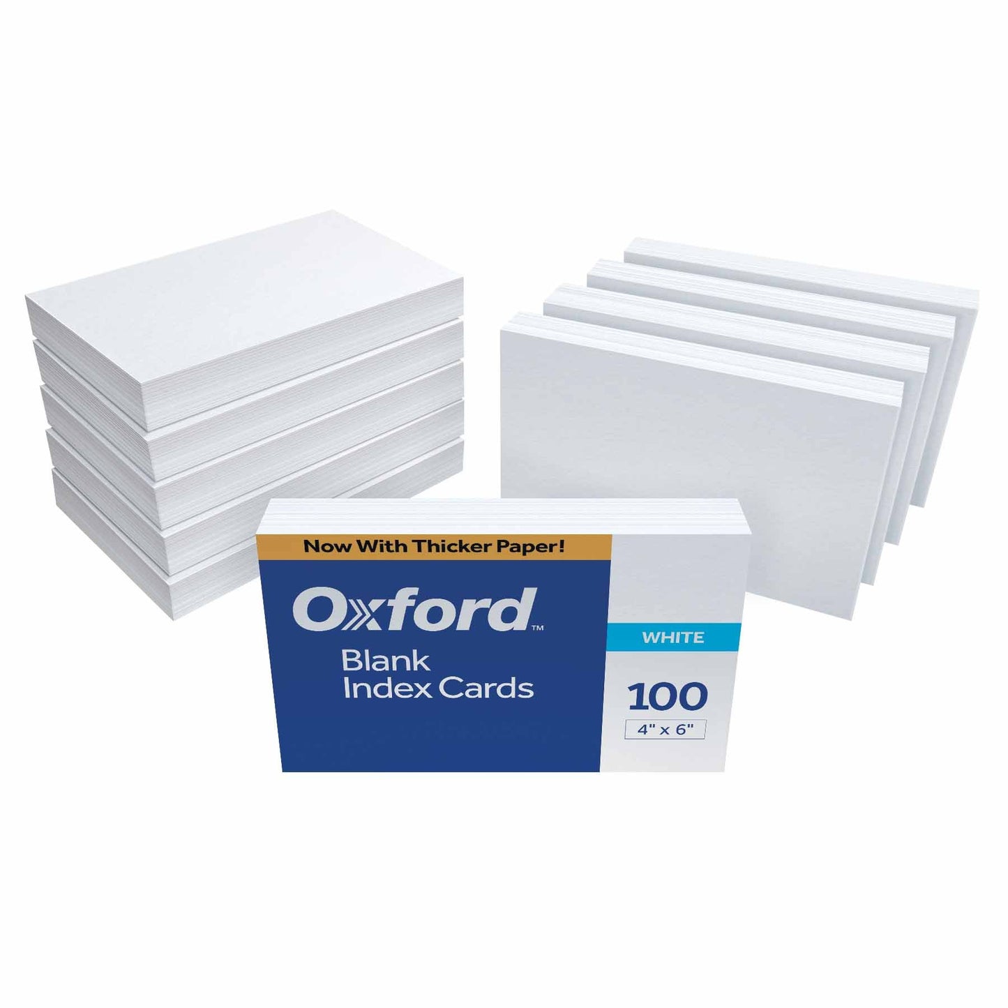 Oxford Kartoteks kartları, boş, 10 x 15 cm, beyaz, 10 paket her biri 100 adet (40 adet)
