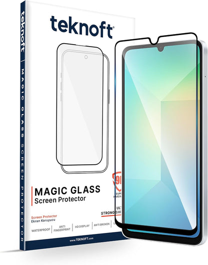 Galaxy A06-A06S için Ekstra Güçlü Tam Koruma Sağlayan 9H Sertliğinde Leke ve Parmak İzi Tutmayan HD Görüntü Sağlayan Premium Ekran Koruyucu Kırılmaz Cam (Galaxy A06-A06S)