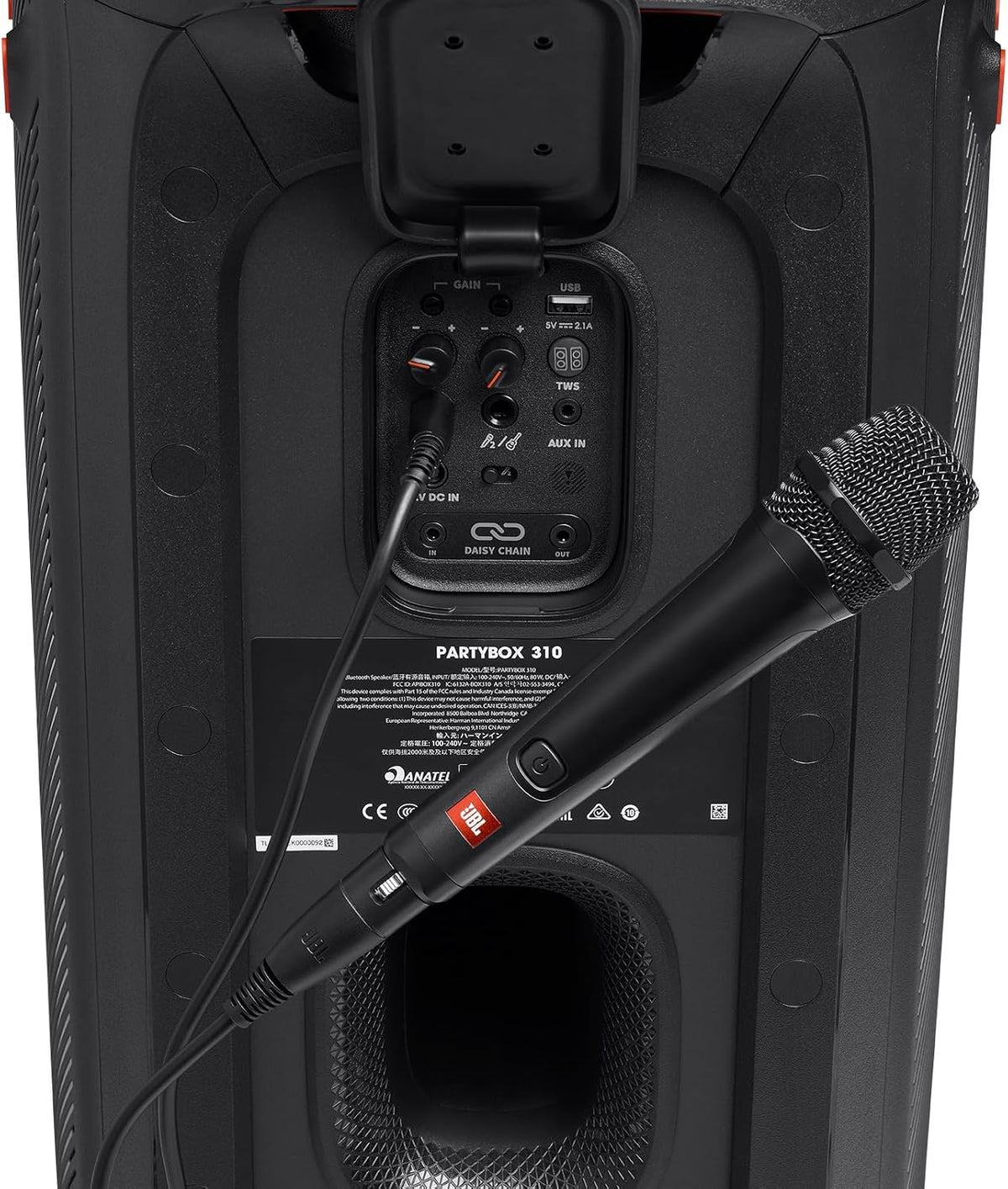 JBL Partybox Kablolu Mikrofon, Siyah