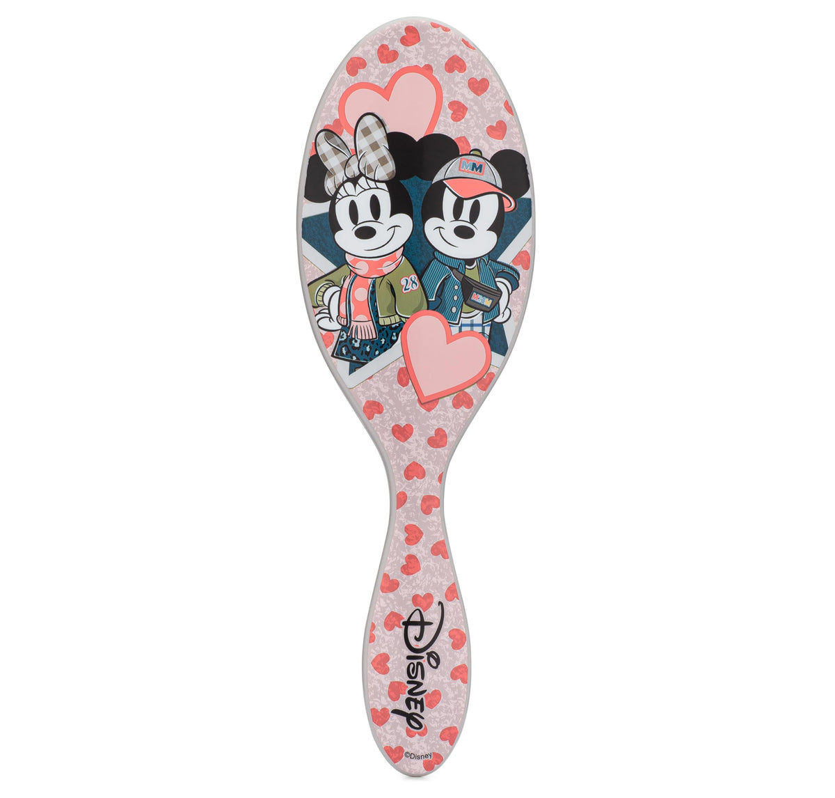 Wet Brush Orijinal Detangler Saç Fırçası, Mickey & Minnie (Disney Love) - Ultra Yumuşak IntelliFlex Kıllar - Dolaşık Açıcı Fırça Dolaşık Açıcı (Islak Kuru ve Hasarlı Saçlar) - Kadınlar ve Erkekler