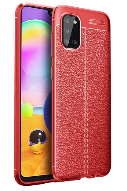 Samsung Galaxy A31 Kılıf Auto Focus Kapak - Kırmızı