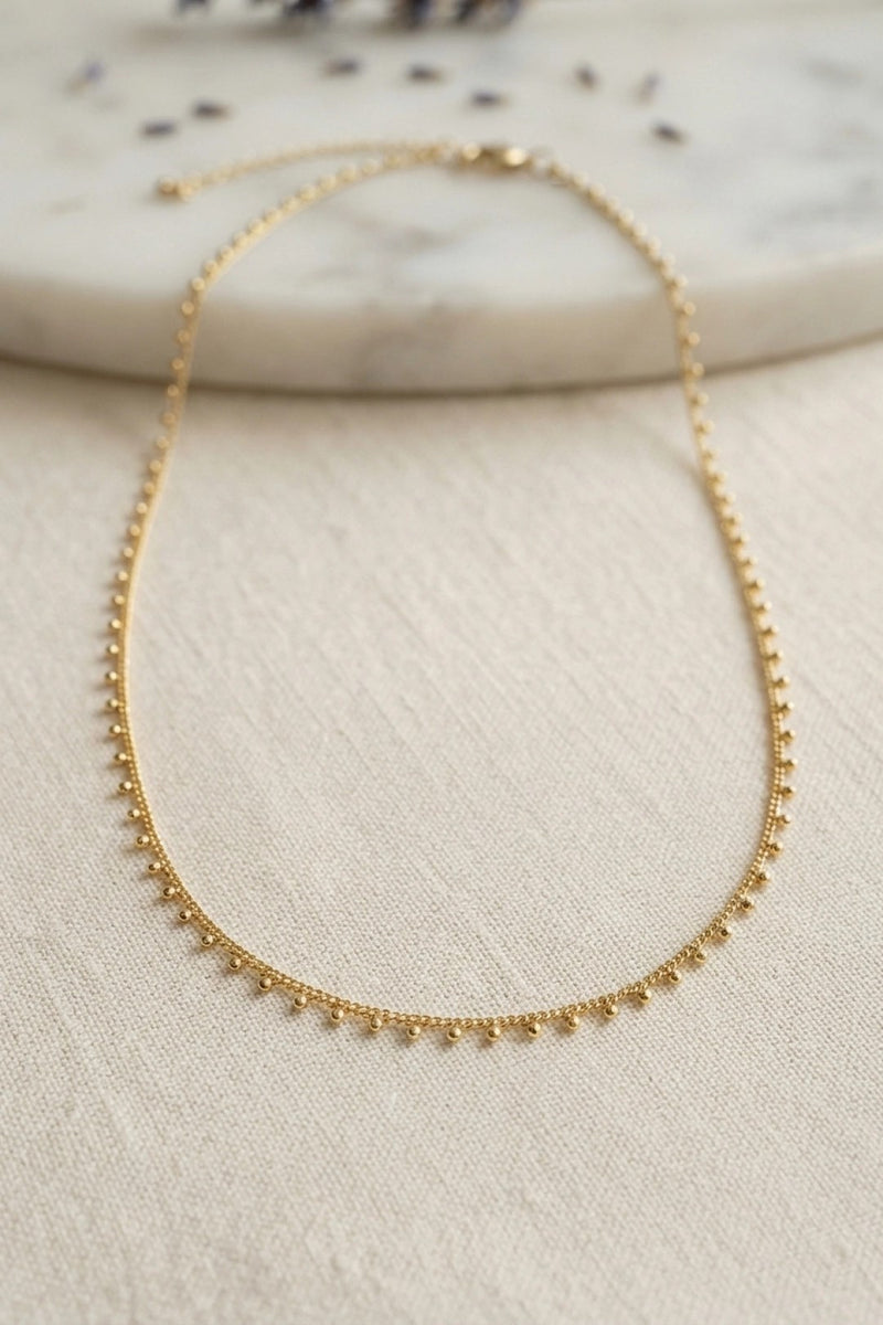 Gold Renk Topçcuk Model 60 cm Kadın Kolye