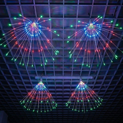 BUFFER® 4’lü Açılır LED Işık Seti – 8 Farklı Işık Modlu, Kumandalı, USB Kablolu Renkli Dekoratif Fiber LED Lamba