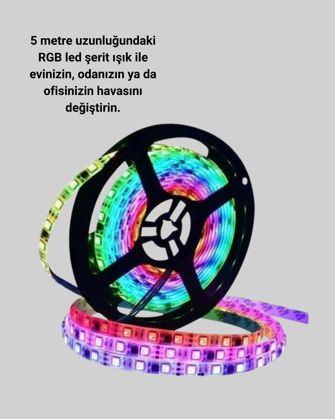 Dekoratif Kumandalı Şerit LED 5 Metre