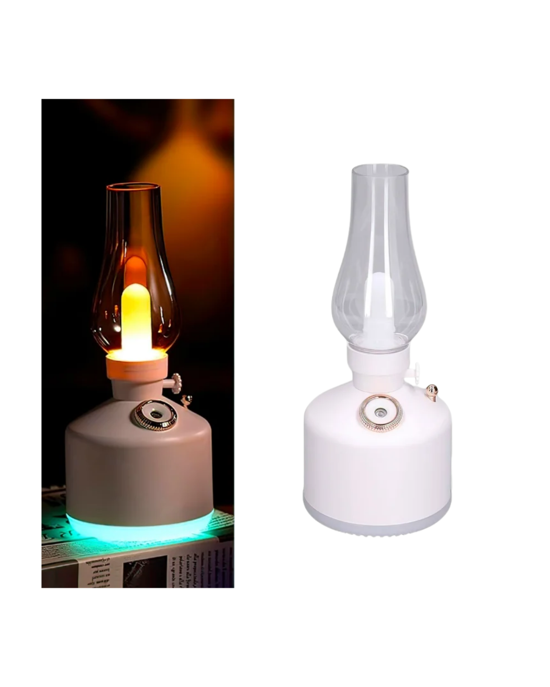 280 ml Retro Tasarım LED Işıklı USB Nemlendirici Aroma Difüzör