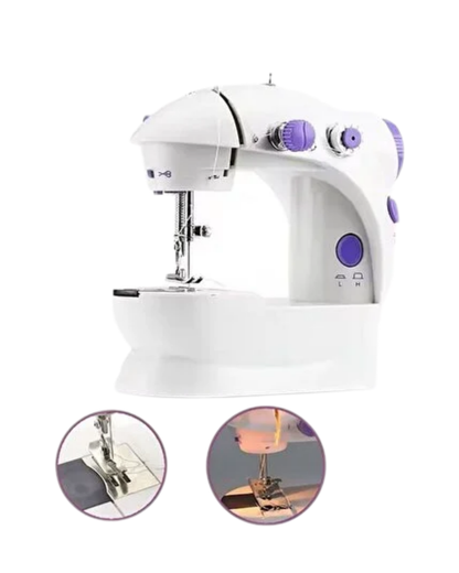 Pedallı Mini Dikiş Makinesi Çift Makara Kilitli Dikiş
