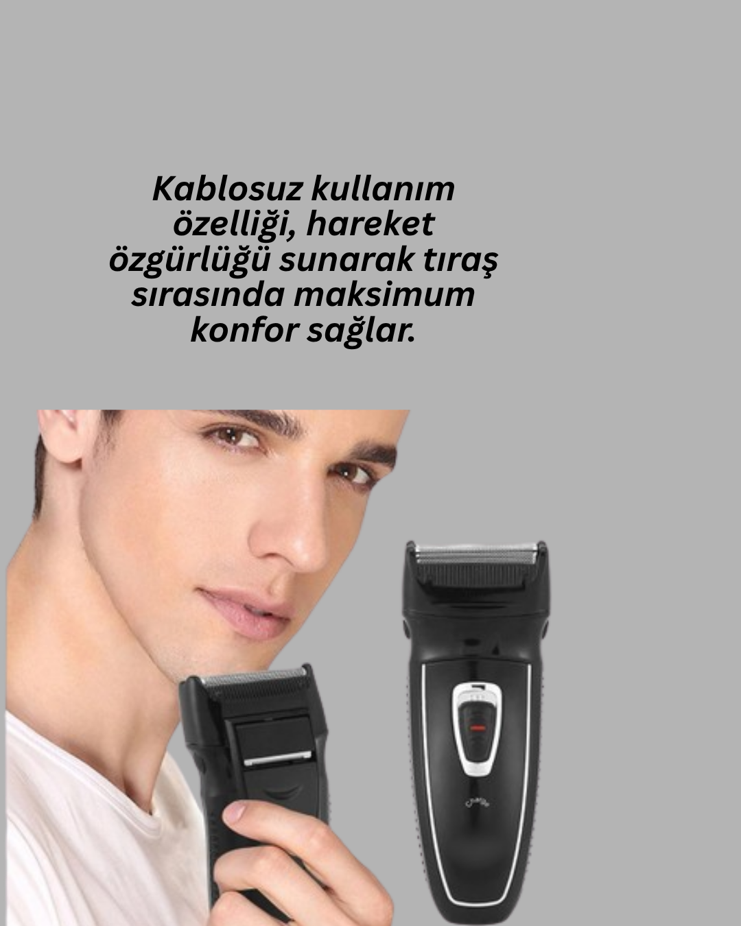 Erkekler İçin Folyo Başlıklı Tıraş Makinesi