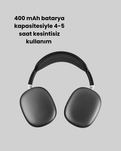 Bluetooth V5.0 Kablosuz Kulak Üstü Kulaklık | Katlanabilir, Mikro USB Girişli