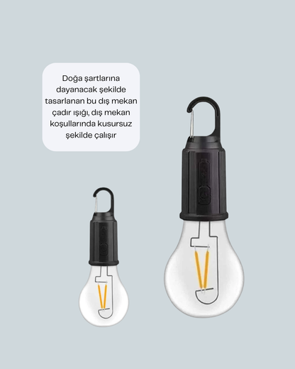 Akıllı Sensörlü USB Şarjlı Kamp Lambası