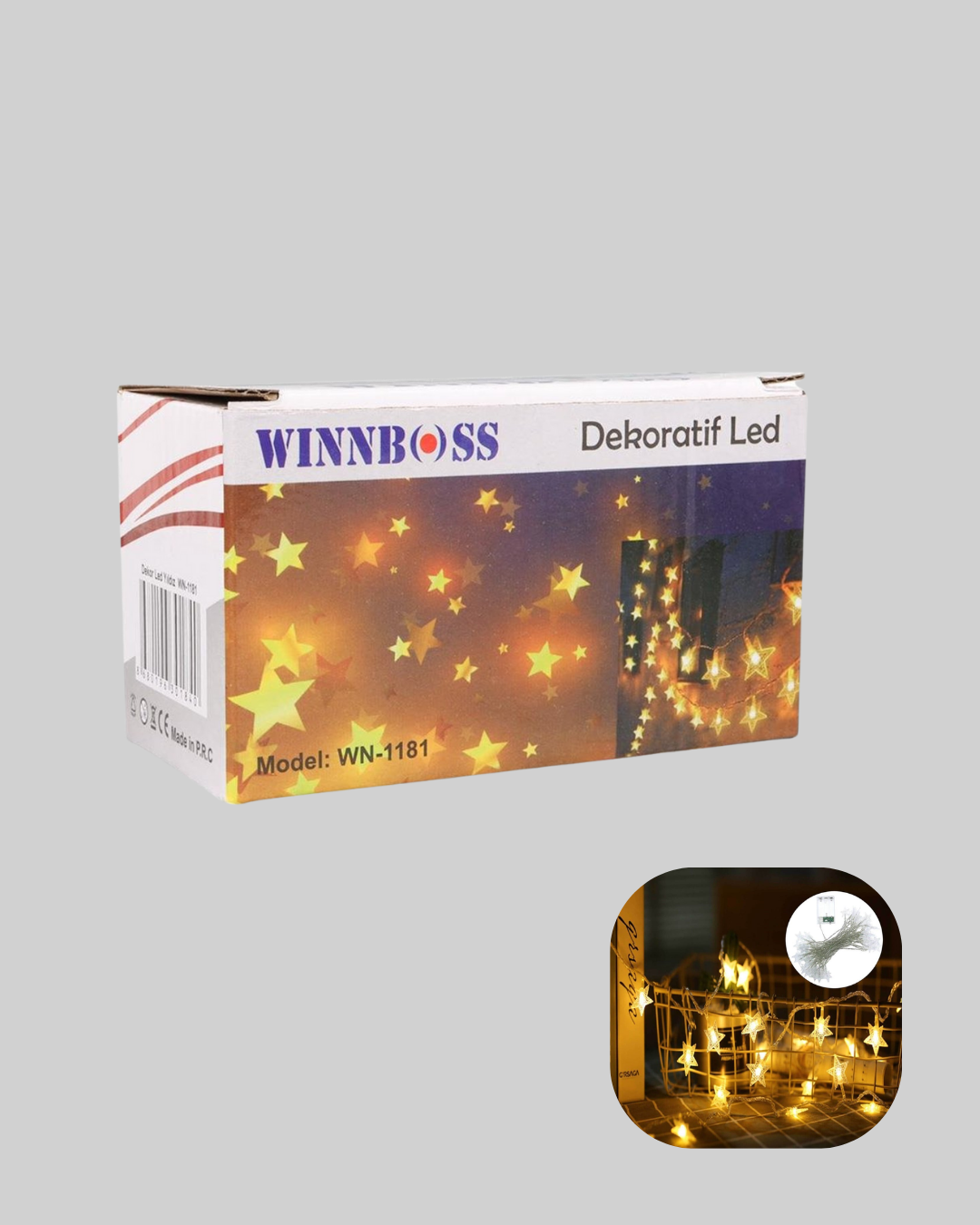 Yıldız Led Işık 5 Metre Dekoratif Aydınlatma Günışığı