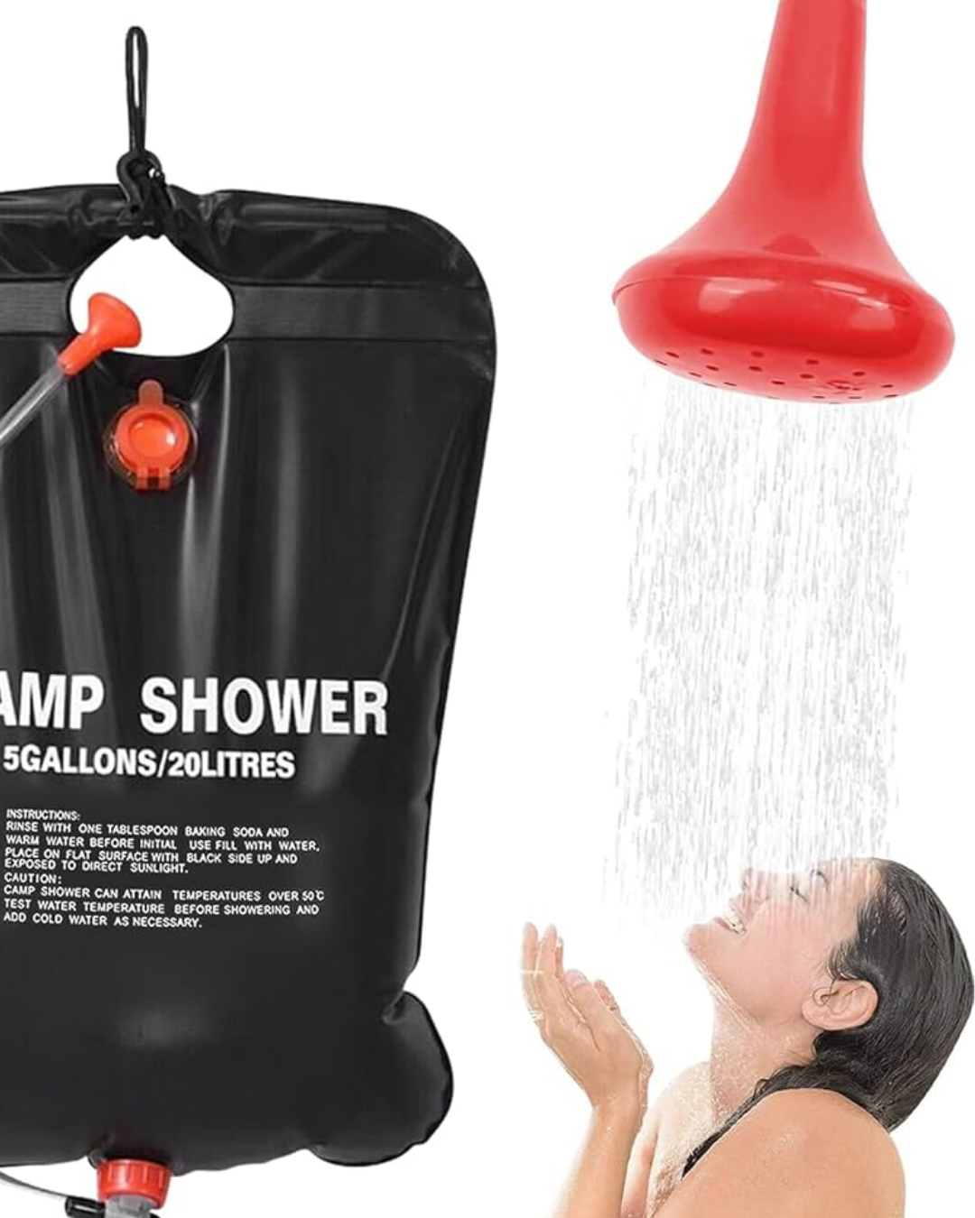 Taşınabilir Kamp Duşu Solar Isıtmalı 20 Litre Su Kapasiteli Hijyen Çözümü Yeni Nesil