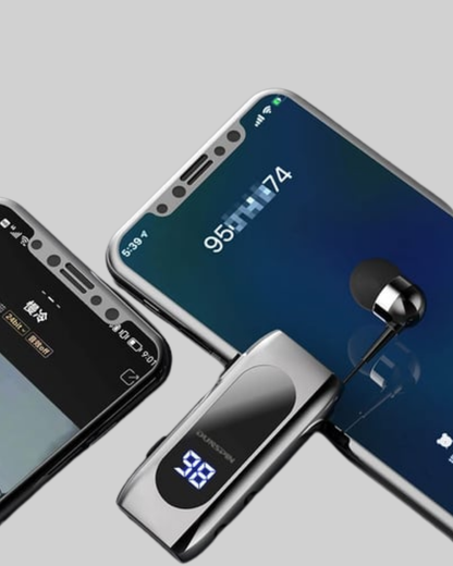 Dijital Göstergeli Bluetooth Kulaklık – Klipsli ve Şık Tasarım Yeni Nesil