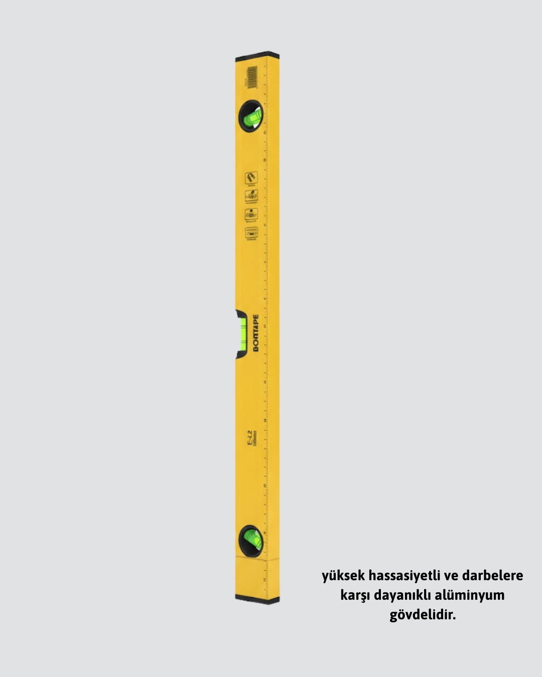 Dayanıklı Plastik Gövdeli 600 mm Su Terazisi Yeni Nesil