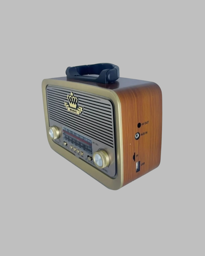Bluetooth Özellikli Nostalji Radyo 3 Bant FM AM SW