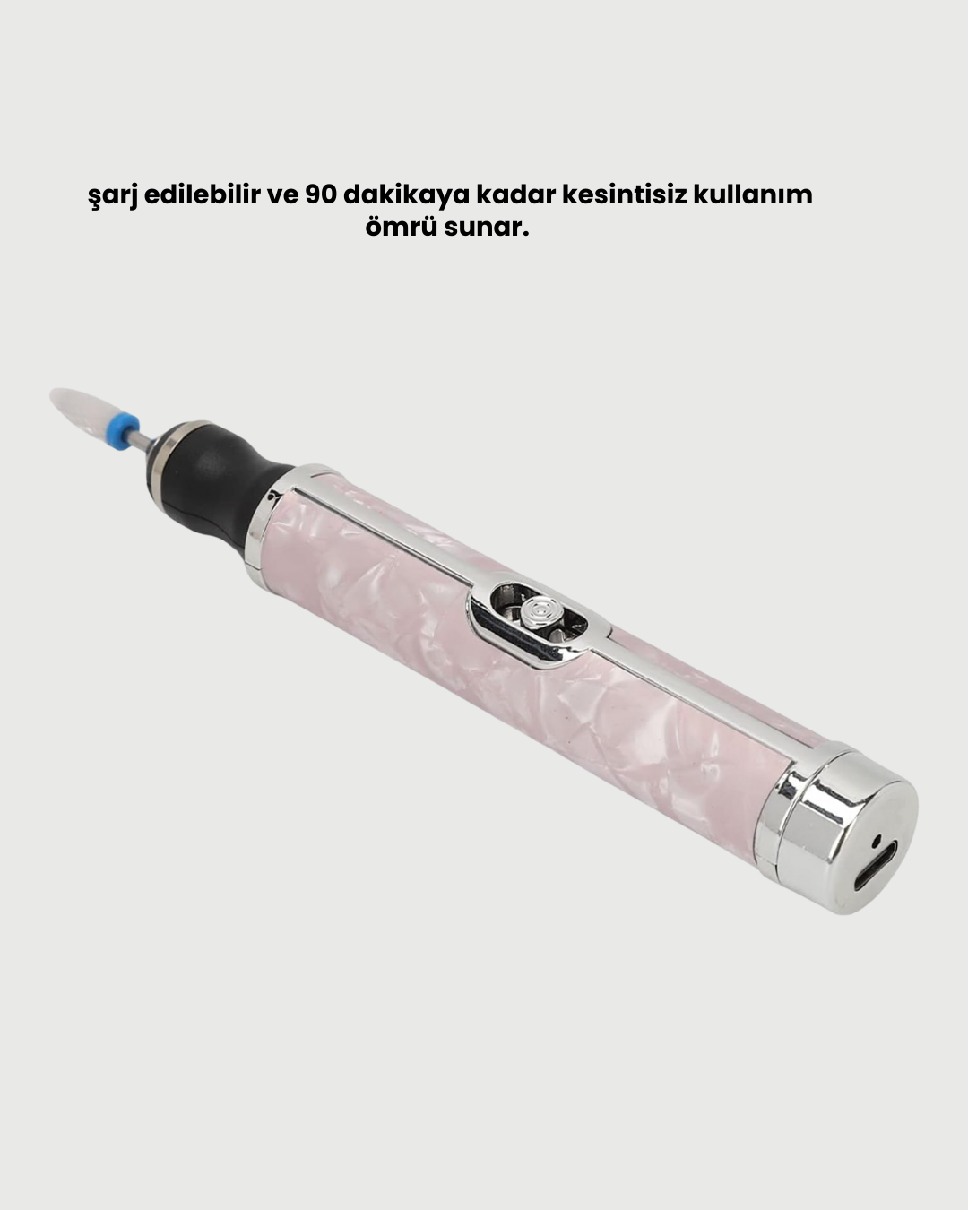 4 Vites Ayarlı Elektrikli Tırnak Matkabı Jel Oje Sökme Akrilik Şekillendirme