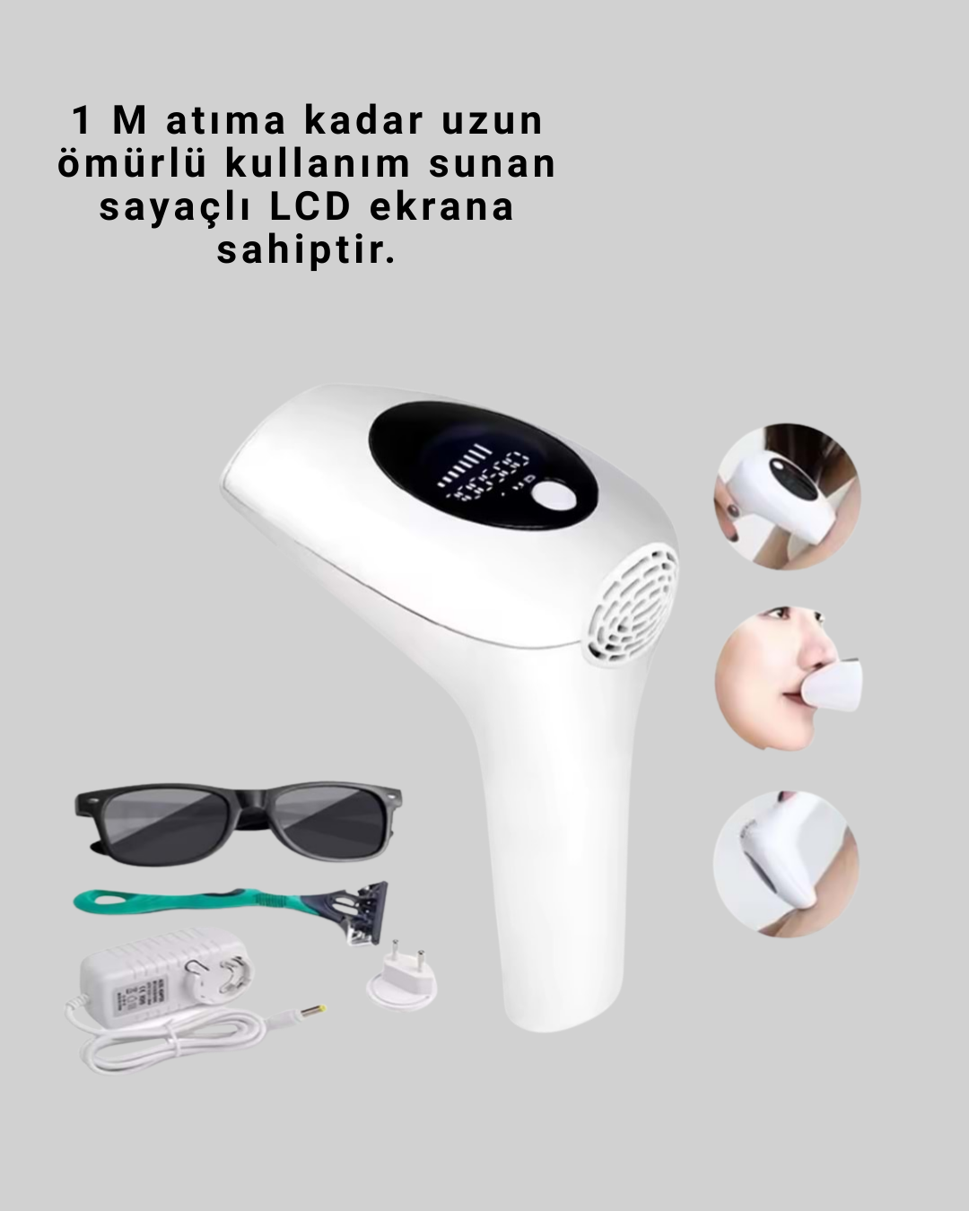 Hasuba HS-262 IPL Epilasyon Cihazı 5 Kademe 1M Atım