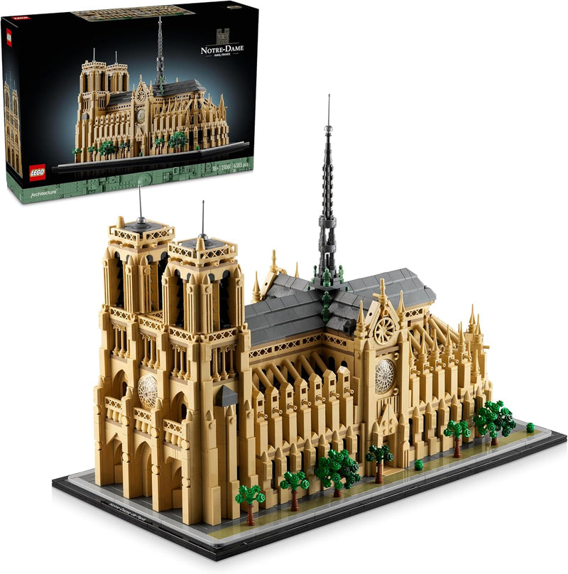 LEGO Architecture Mimari Simgeler Koleksiyonu: Notre Dame Katedrali 21061 - Seyahat, Mimari ve Tarih Meraklısı Yetişkinler İçin Koleksiyonluk ve Sergilenebilir Model Yapım Seti (4383 Parça)
