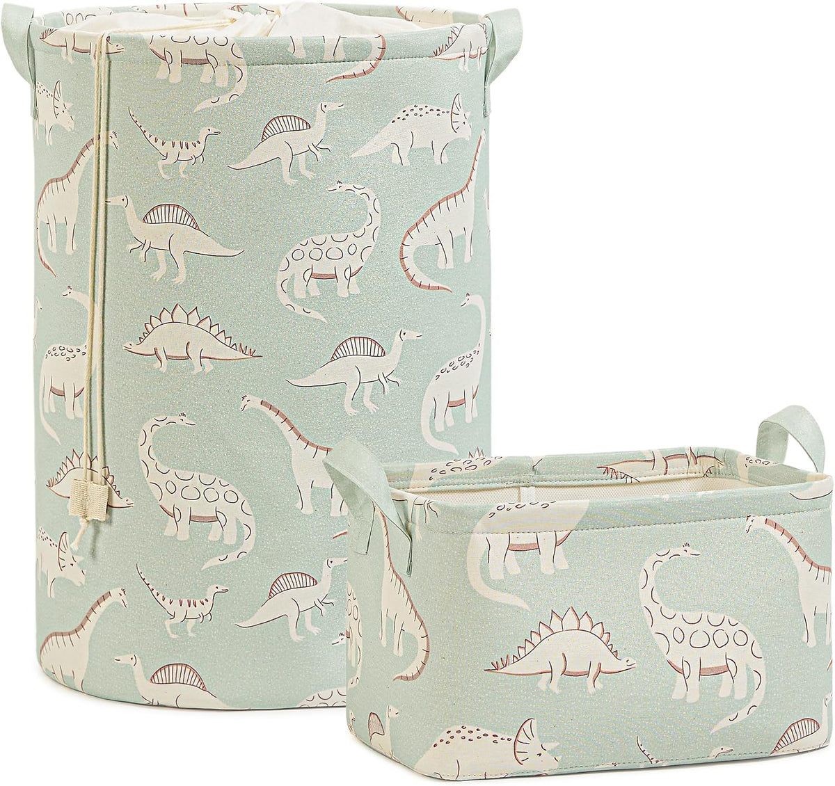 Ocean Home Textile 2'li Çocuk Odası Dinozor Sepet Set 1 Adet 30 x 21 x 18/36 x 48 cm