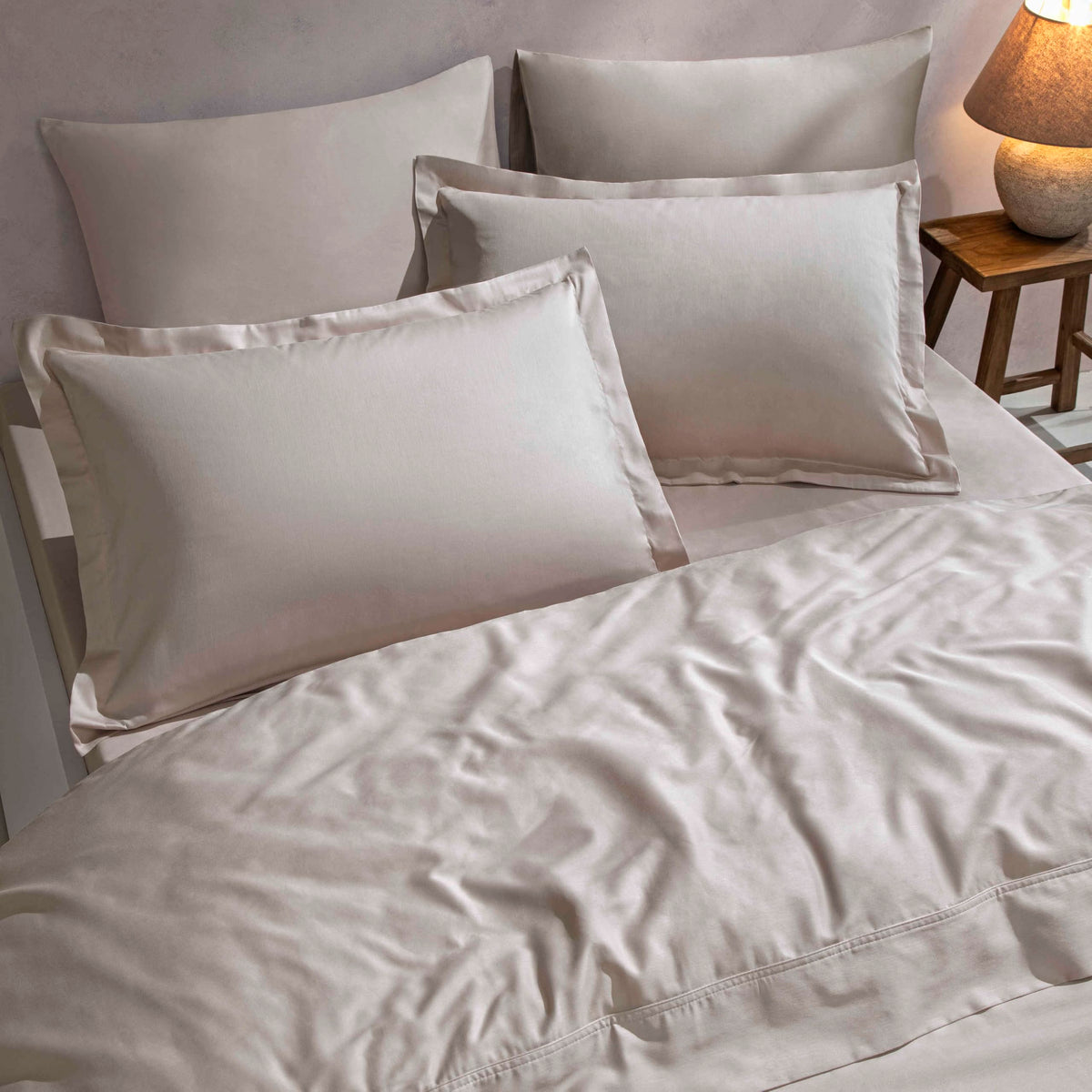 Linens Mix&Match Pamuk Saten King Size Çarşaf Taş