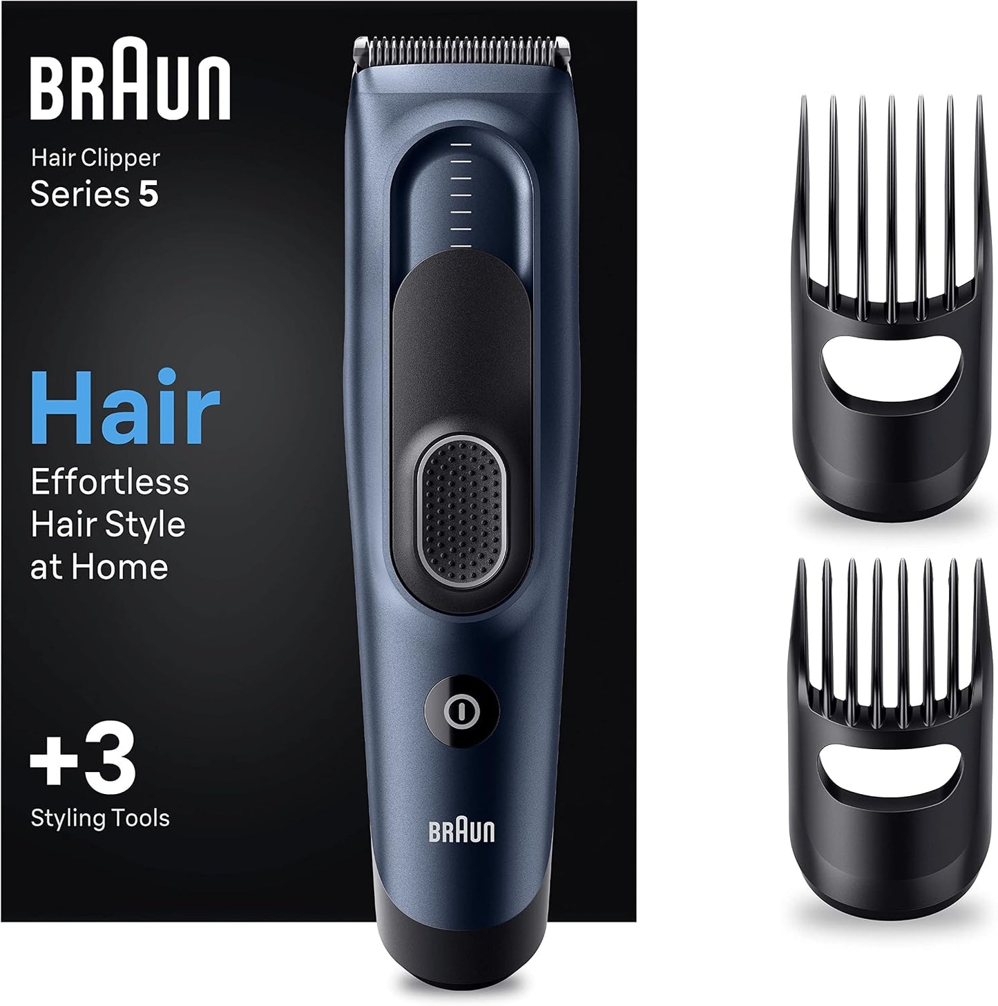 Braun Series 5 HC5350, Erkekler İçin 17 Uzunluk Ayarına Sahip Saç Kesme Makinesi
