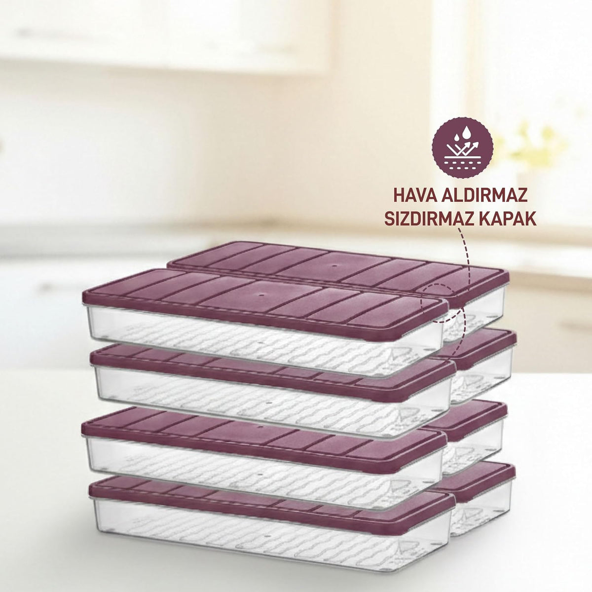 Selka Home Nora 8'li 1,2 lt. Küçük Boy MÜRDÜM