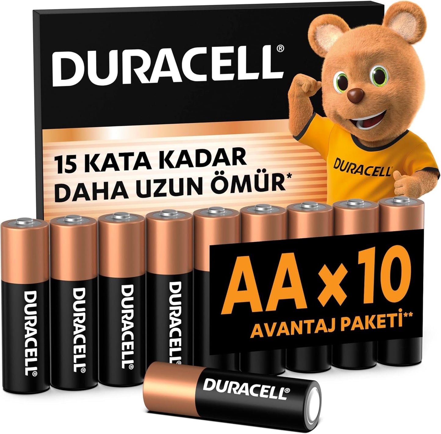 AA Alkalin Kalem Pil (10'lu paket) 1,5 V LR6/MN1500