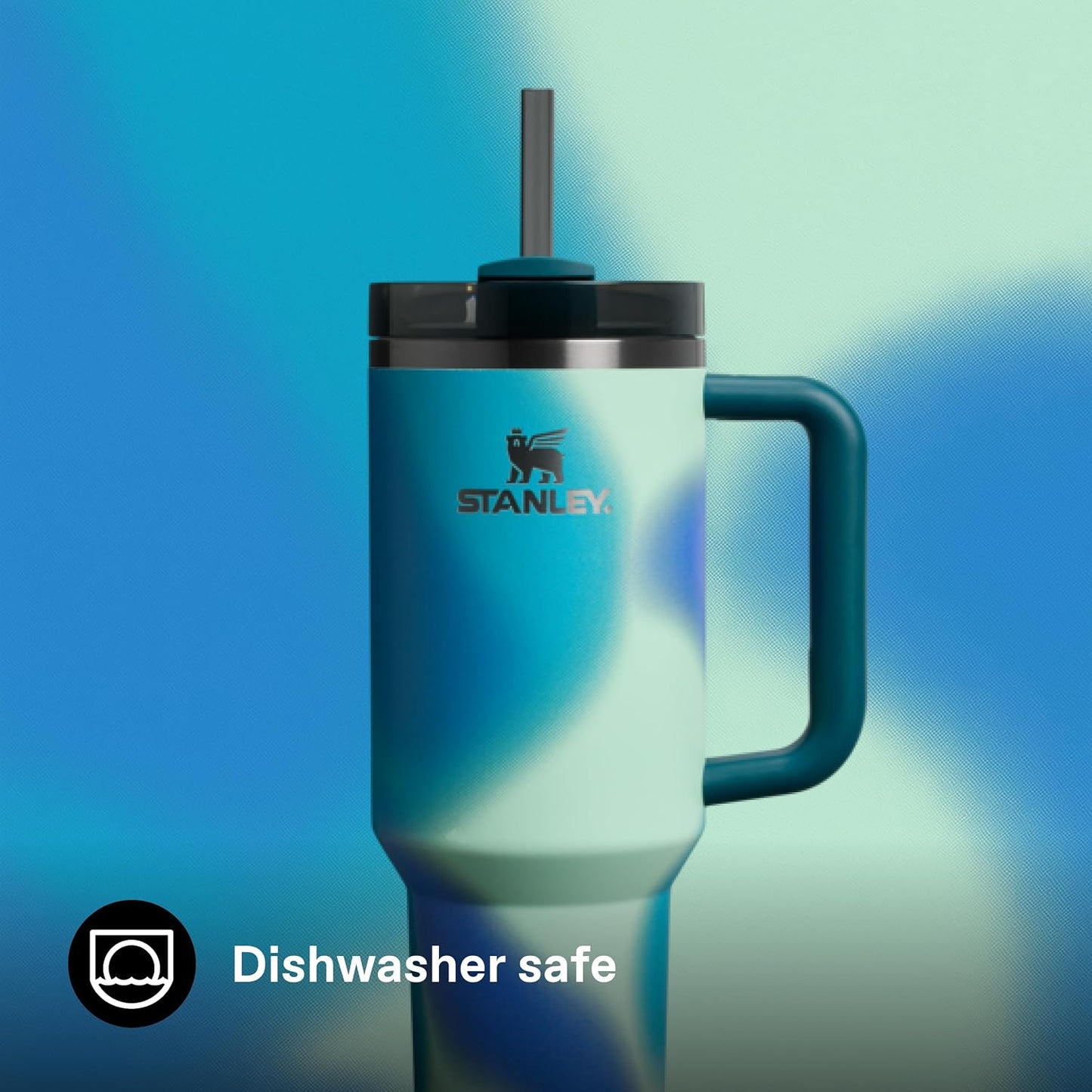 STANLEY Quencher H2.0 FlowState Pipetli Termos Bardak 1.18 Litre - Coastal Teal | Paslanmaz Çelik