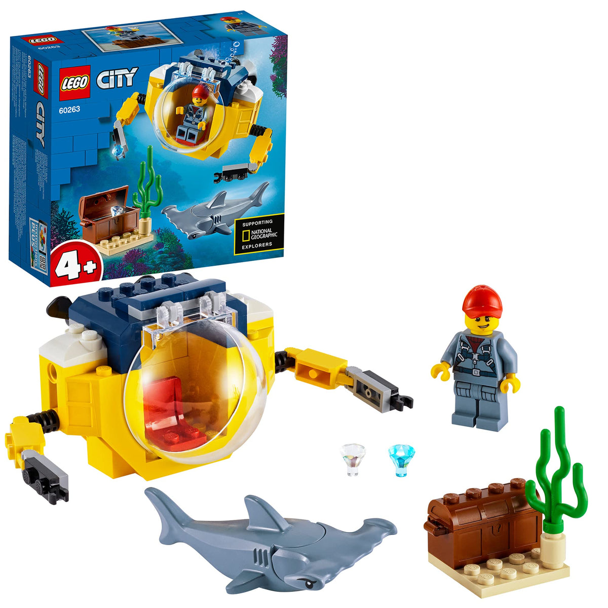 LEGO City Okyanus Mini Denizaltı 60263 Yapım Seti (41 Parça)