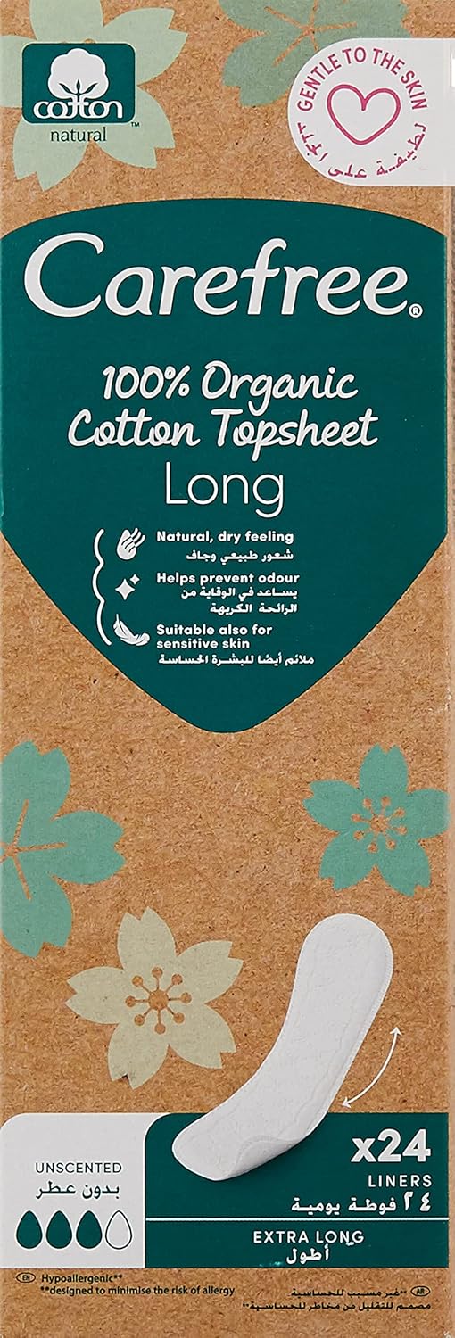 Carefree Organic Uzun 24'lü Günlük Ped