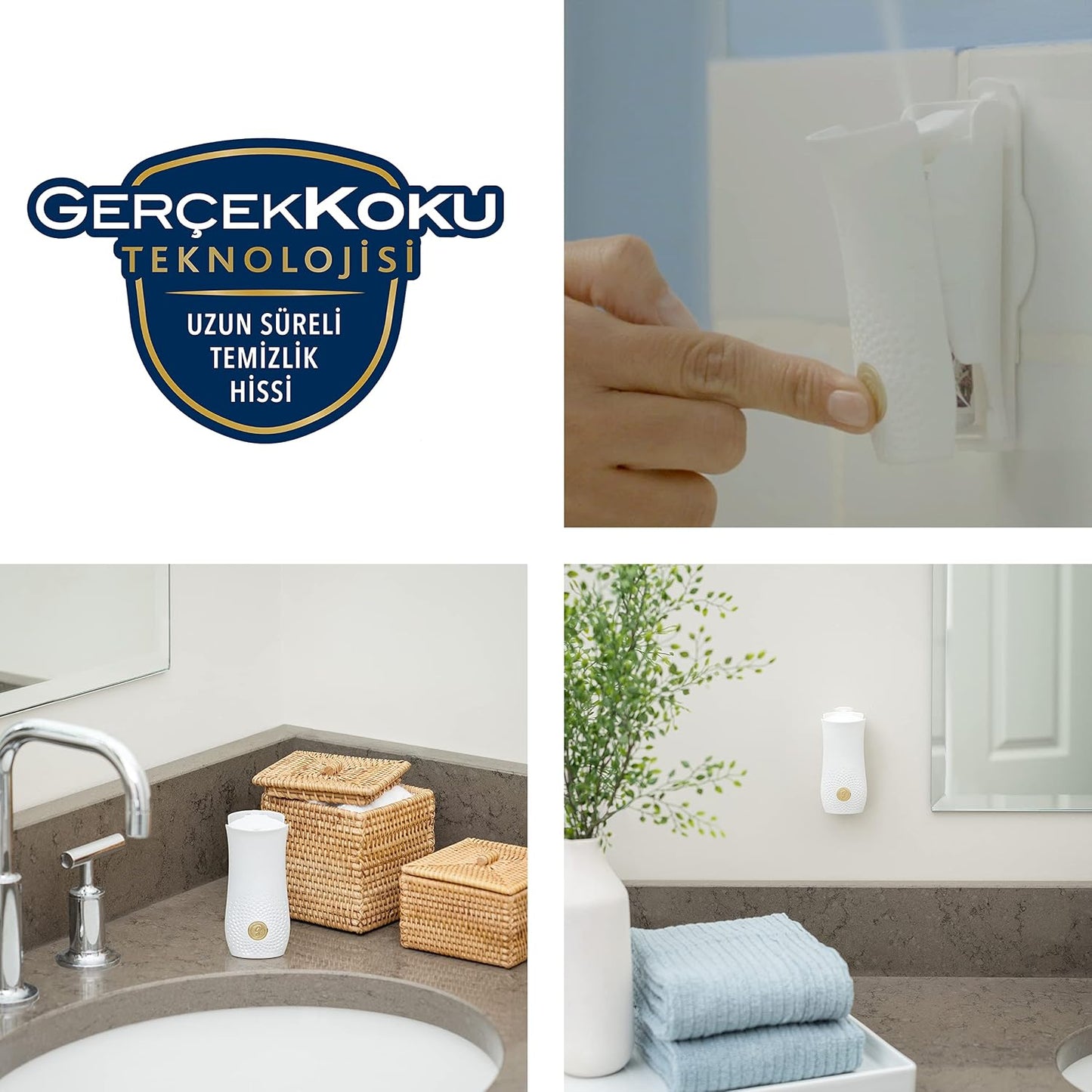 Glade Banyo Hava Tazeleyici Cihaz ve Yedek Lavanta Ferahlığı 10 ml