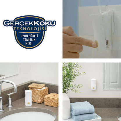 Glade Banyo Hava Tazeleyici Cihaz ve Yedek Lavanta Ferahlığı 10 ml