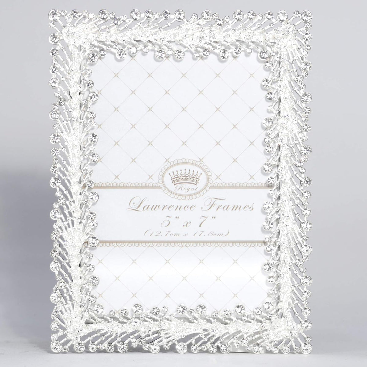 Lawrence Frames 5x7 Jasmond Gümüş Metal Kristal Sprey Resim Çerçevesi
