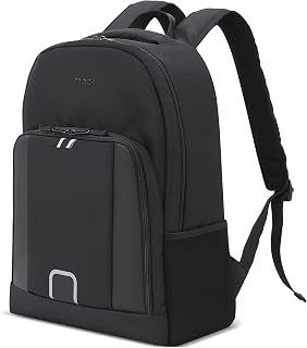 Mack Luna Eco MCE-1201 Çevre Dostu Reflektörlü Laptop Çantası, Seyahat Sırt Çantası, Macbook Sırt Çantası, Erkek Kadın 15.6 inç Bilgisayar Çantası, Siyah