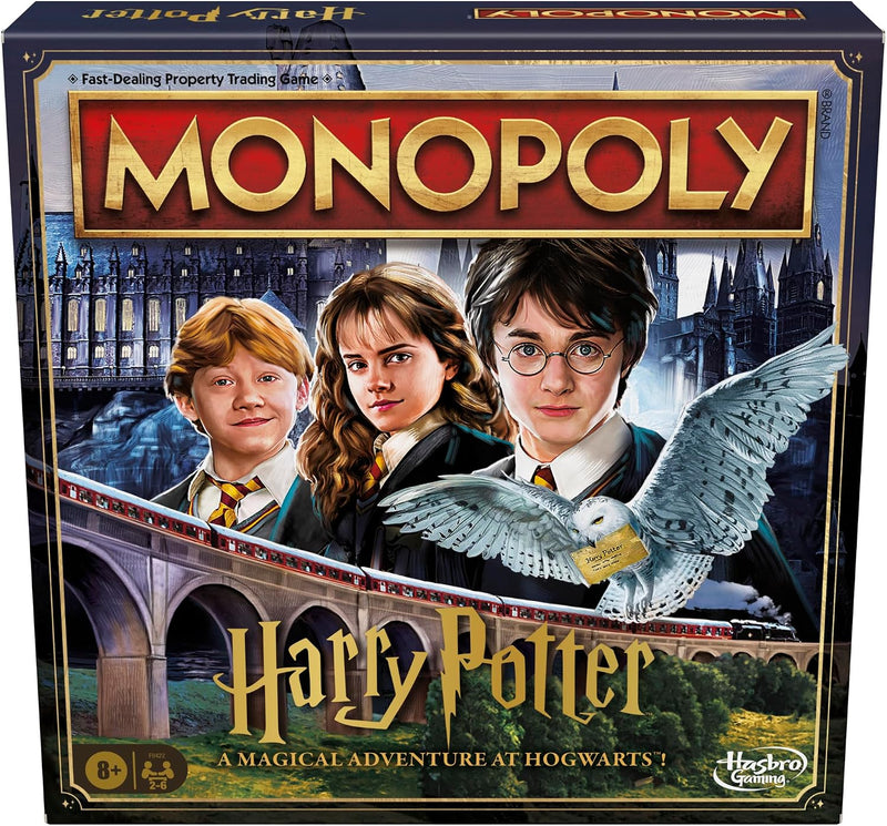 Hasbro Gaming Monopoly Harry Potter Sürümü Masa Oyunu | Hogwarts'ta Büyülü Bir Macera | 8 Yaş ve Üzeri | 2 ila 6 Oyuncu | Aile Oyunları | Çocuklar ve Yetişkinler İçin Hediyeler
