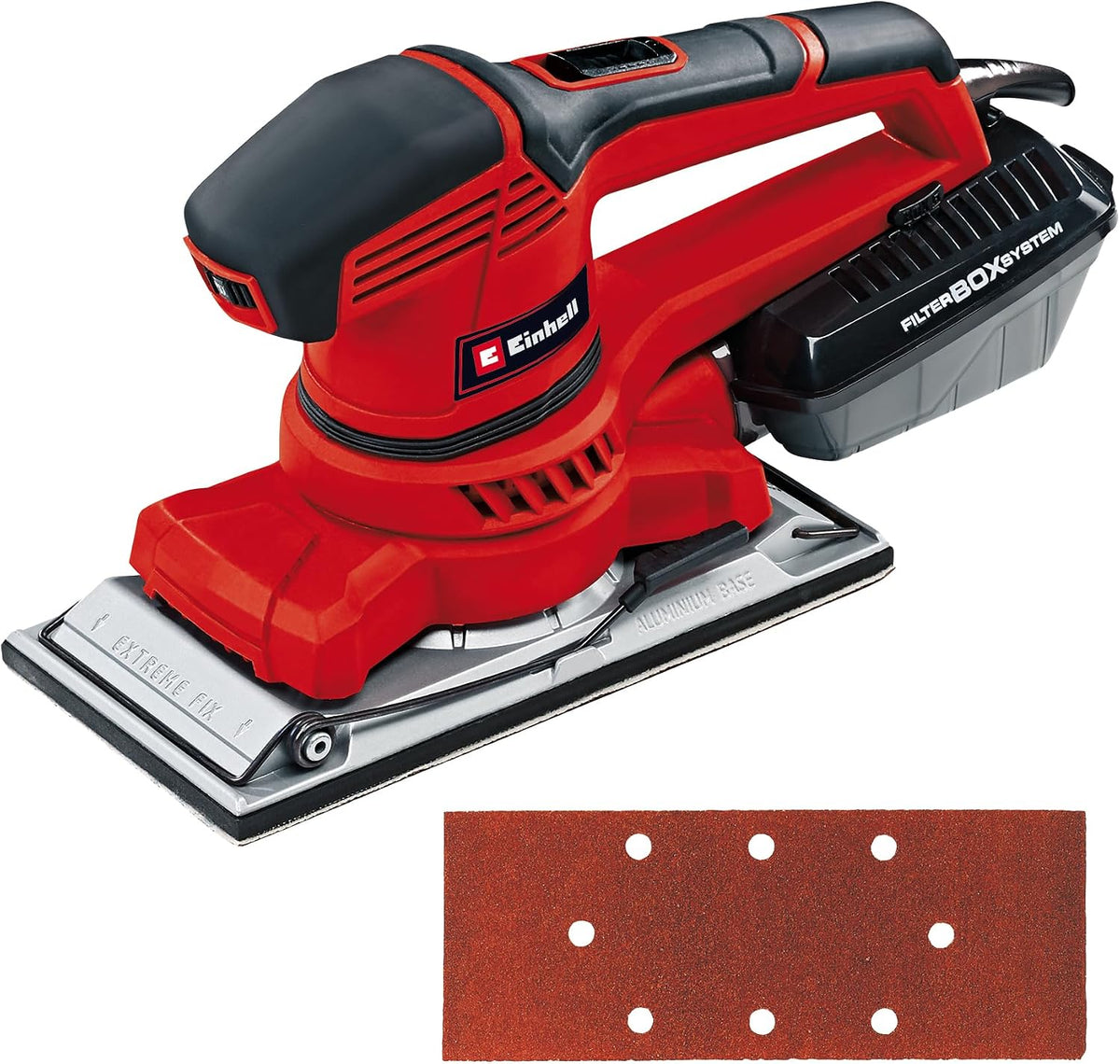 Einhell Titreşim Zımpara TE-OS 2520 E (250 W, 115 x 230 mm, devir ayarı, toz emiş adaptörü, cırtlı P120 zımpara kâğıdı ve taşıma çantası dahil) - 4460620