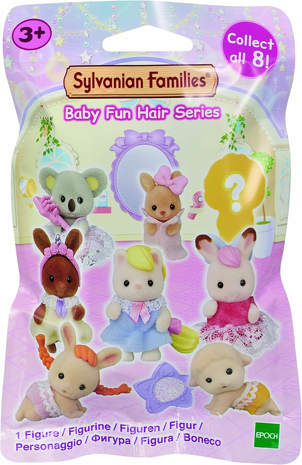 EPOCH Sylvanian Families Bebek Minifigür Eğlenceli Saçlar Serisi, Çok Renkli, Plastik