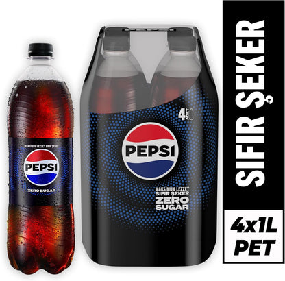 Pepsi Zero Sugar Kola Pet 4 x 1 L