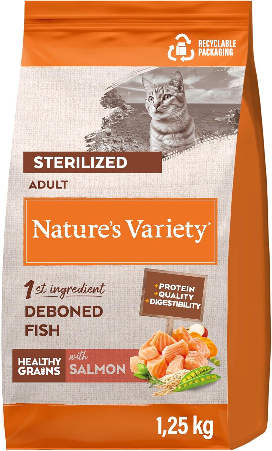 Nature's Variety Cat Sterilized Salmon 1,25 Kg