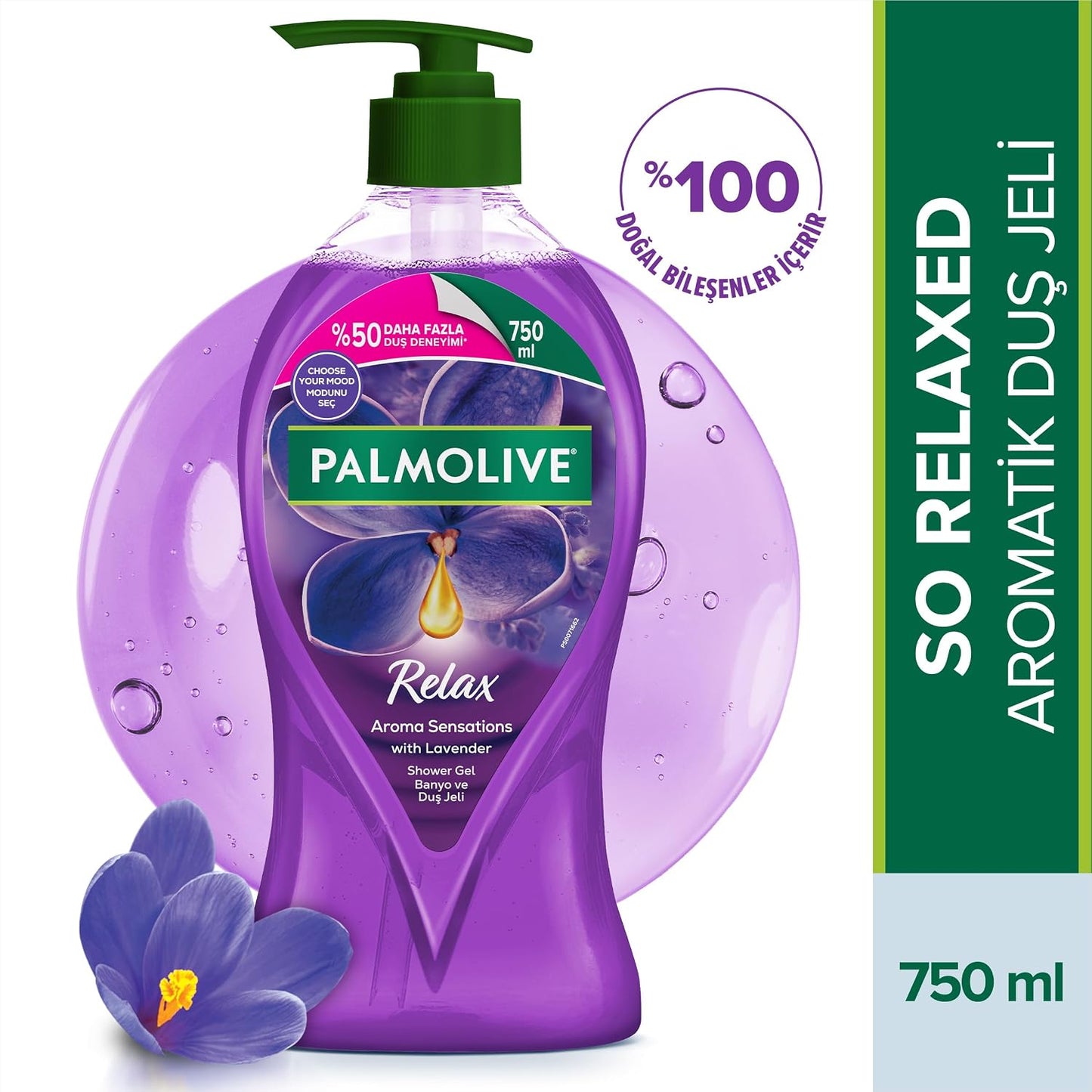 Palmolive Aroma Sensations So Relaxed Lavanta ve Ylang Ylang Yağları Aromatik Banyo ve Duş Jeli (750 ml)