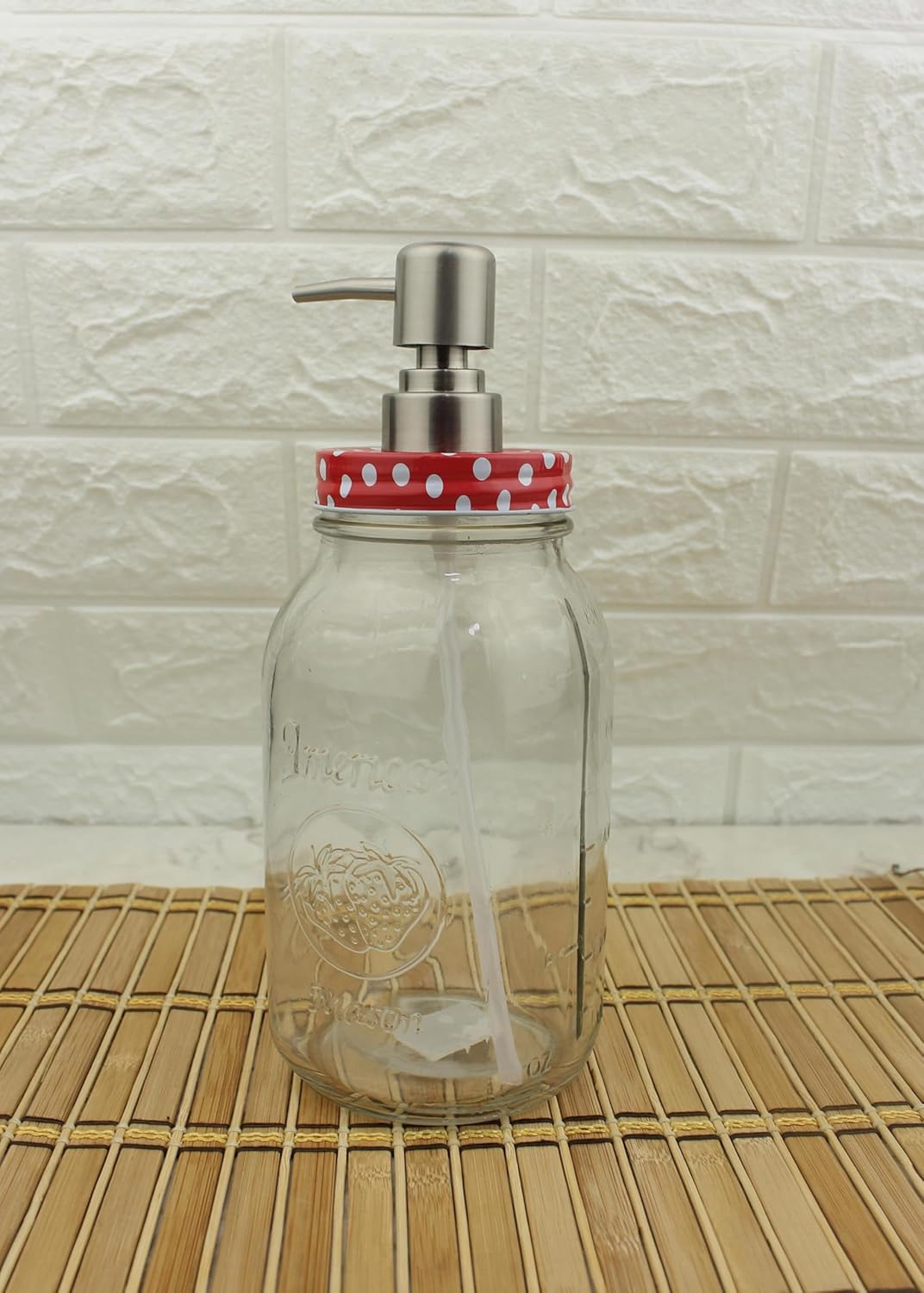 Büyük Boy Cam Sıvı Sabunluk 800ml