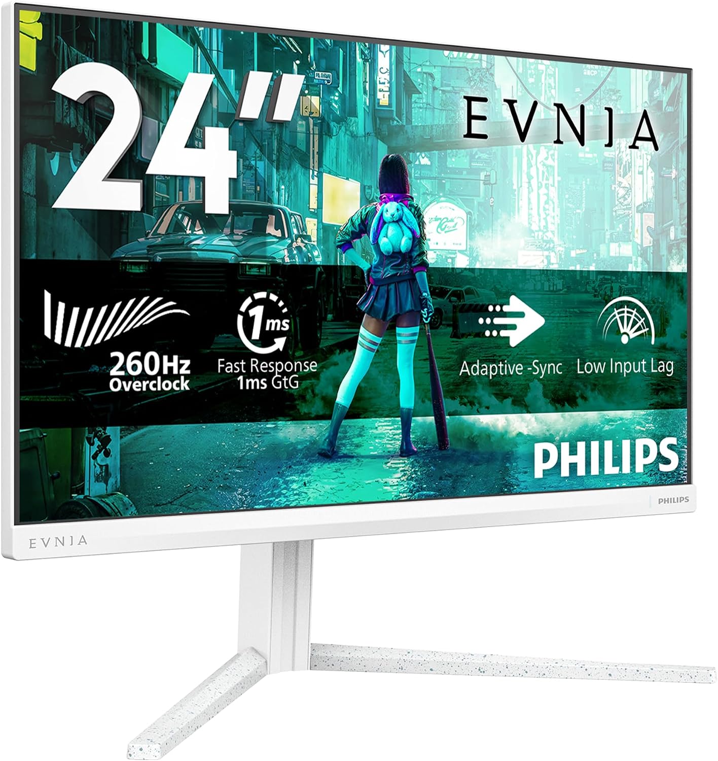 Philips Evnia 24M2N3201P 23,8" 260Hz 0,3ms GSync HDR Fast IPS Yükseklik Ayarlı Pivot Beyaz Gaming Monitör
