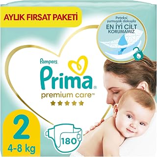 Prima Bebek Bezi Premium Care 2 Beden 180 Adet Aylık Fırsat Paketi