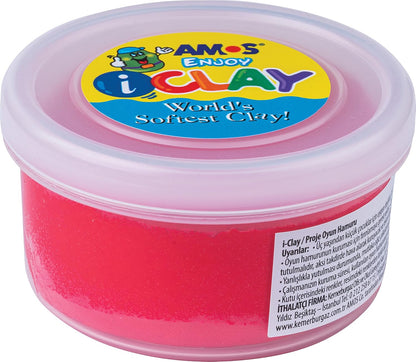 Amos Ic30P6 Proje Hamuru-I Clay 30Gr 6 Li Pet, 6 Renk Karışık, 30 Gram