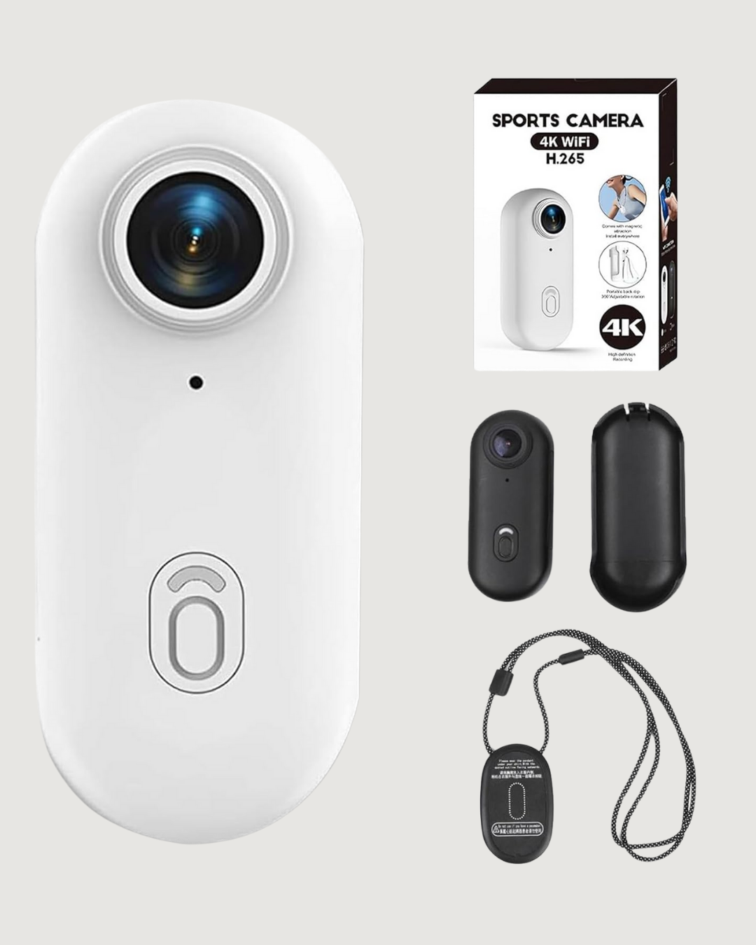 Suya ve Darbeye Dayanıklı Kompakt Spor Kamera 1080P Yeni Nesil