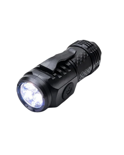3 LED El Feneri 5 Modlu Güçlü Aydınlatma ve Metal Klipsli