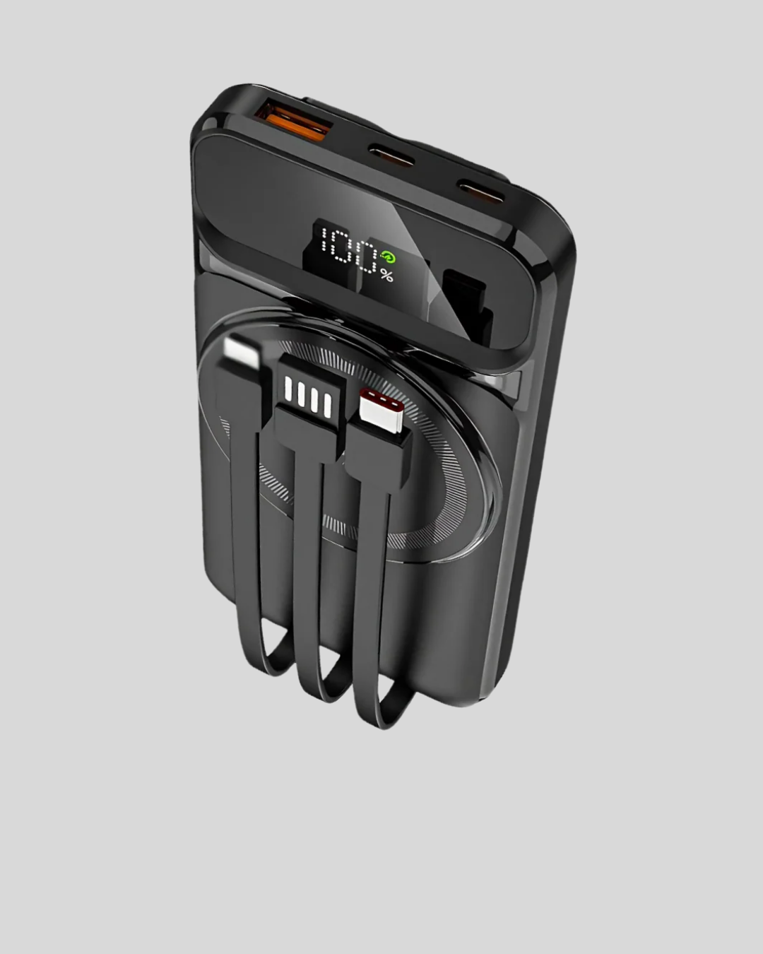 Kablosuz 15W Şarj Destekli 10000 mAh Taşınabilir Powerbank – Hızlı Şarj Özellikli