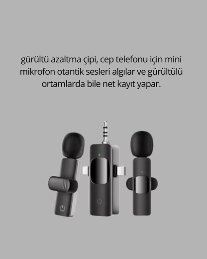 Çok Yönlü Mikrofon - Net Ses, Uzun Pil