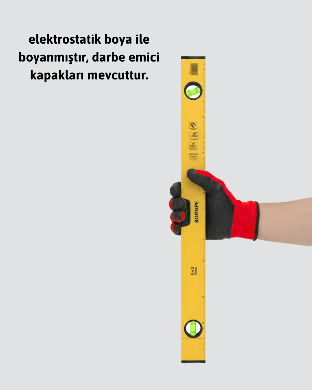 Dayanıklı Plastik Gövdeli 600 mm Su Terazisi Yeni Nesil