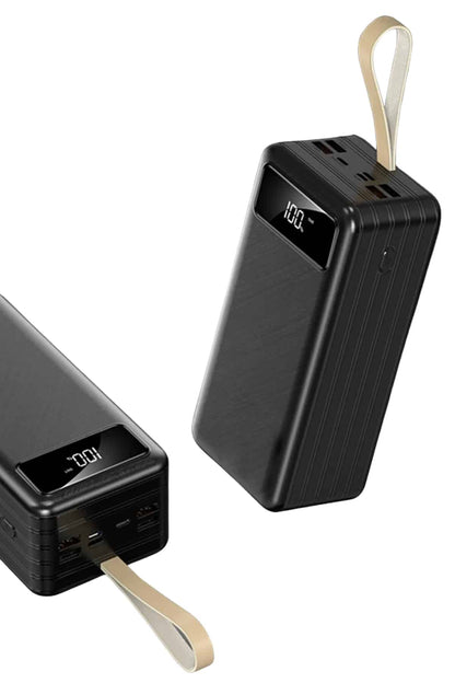 Hızlı Şarj 4 Çıkışlı Powerbank 60.000 Mah Taşınabilir Dijital Göstergeli